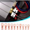 imageNilight 50pcs Heavy Duty Copper Wire Lugs 10types Battery Cable Closed Ends Bare Copper Eyelets Tubular Ring Battery Terminal Connectors Assortment Kit2 Years Warranty