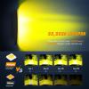 imageNilight 52 Inch LED Light Bar 783 LED Chips Curved Triple Row Fog Light Yellow Beam Spot Flood Combo High Power LED Driving Lights Off Road Lights for Trucks SUV UTV ATV Truck Van 4x4 Boatyellow beam 50 inch curved light bar
