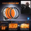 imageNilight 57 Inch Amber LED Driving Light Round 50W Yellow Fog Spot Flood Combo Lights w 16AWG DT Connector Wiring Harness IP68 for Offroad ATV UTV Truck Tractor