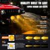 imageNilight 57 Inch Amber LED Driving Light Round 50W Yellow Fog Spot Flood Combo Lights w 16AWG DT Connector Wiring Harness IP68 for Offroad ATV UTV Truck Tractor
