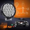imageNilight 57 Inch Round 50W LED Driving Light w 16AWG DT Connector Wiring Harness 6500LM IP68 Spot Flood Combo Work Lamp for Offroad ATV UTV SUV Motorcycle Truck Tractor Boat2Pcs 7Inch Lights Wiring harness