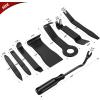 imageNilight 5PCS Auto Trim Removal Tool Set for Car Audio Dash Panel Window Molding Fastener Remover Tool KitBlack