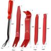 imageNilight 5PCS Auto Trim Removal Tool Set for Car Audio Dash Panel Window Molding Fastener Remover Tool KitRed