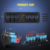 imageNilight 6 Gang Rocker Switch Box 12V SPST ON Off Switch QC 30 USB Charger Voltmeter Waterproof Aluminum Rocker Switch Panel Night Glow Stickers for Boats Cars RVs Trucks 2 Years WarrantyBlueDual USB 6Gang Switch Blue