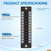 imageNilight 6 Way Fuse Block with Negative Bus 12V Blade Fuse Holder ATCATO Standard Fuse Box Label Stickers Waterproof Cover Fuse Panel for Automotive Cars Trucks RVs Campers Vans 2 Years Warranty12 Way Fuse Block