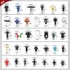 imageNilight 725Pcs Car Push Retainer Clips ampamp Auto Fasteners Assortment 23 Most Popular Sizes Nylon Bumper Fender Rivets with 10 Cable Ties and Fasteners Remover for Toyota GM Ford Honda Chevy1125Pcs