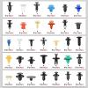 imageNilight 725Pcs Car Push Retainer Clips ampamp Auto Fasteners Assortment 23 Most Popular Sizes Nylon Bumper Fender Rivets with 10 Cable Ties and Fasteners Remover for Toyota GM Ford Honda Chevy1390Pcs