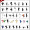 imageNilight 725Pcs Car Push Retainer Clips ampamp Auto Fasteners Assortment 23 Most Popular Sizes Nylon Bumper Fender Rivets with 10 Cable Ties and Fasteners Remover for Toyota GM Ford Honda Chevy1295Pcs