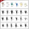 imageNilight 725Pcs Car Push Retainer Clips ampamp Auto Fasteners Assortment 23 Most Popular Sizes Nylon Bumper Fender Rivets with 10 Cable Ties and Fasteners Remover for Toyota GM Ford Honda Chevy900Pcs