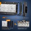 imageNilight 73003CA 22Inch 150W Double Row 15000LM 7D Flood Spot Combo Beam LED Light Bar120W Light Wiring Harness