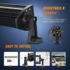 imageNilight 73003CA 22Inch 150W Double Row 15000LM 7D Flood Spot Combo Beam LED Light Bar22Inch 120W Light Bar