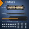imageNilight 8PCS LED Strobe lights 12V Sync Feature Amber White 12 24LED Emergency Hazard Warning Lights with Controller for Cars Trucks RVs Campers 2 Years WarrantyAmber Lights 8Pcs