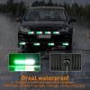 imageNilight 8PCS LED Strobe lights 12V Sync Feature Amber White 12 24LED Emergency Hazard Warning Lights with Controller for Cars Trucks RVs Campers 2 Years WarrantyGreenWhite Lights 8Pcs