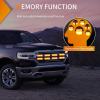 imageNilight 8PCS LED Strobe lights 12V Sync Feature Amber White 12 24LED Emergency Hazard Warning Lights with Controller for Cars Trucks RVs Campers 2 Years WarrantyAmber Lights 8Pcs