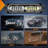 imageNilight 8PCS LED Strobe lights 12V Sync Feature Amber White 12 24LED Emergency Hazard Warning Lights with Controller for Cars Trucks RVs Campers 2 Years WarrantyRedWhite Lights 8Pcs