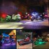 imageNilight 8PCS Motorcycle RGB Led Light Kit Waterproof MultiColor Atmosphere Lights Lamp with 4Key RF Wireless Remote for Harley Davidson Honda Kawasaki Suzuki 2 Years Warranty TL4212Pcs RGB LED Strip Lights