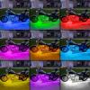 imageNilight 8PCS Motorcycle RGB Led Light Kit Waterproof MultiColor Atmosphere Lights Lamp with 4Key RF Wireless Remote for Harley Davidson Honda Kawasaki Suzuki 2 Years Warranty TL428Pcs RGB LED Strip Lights