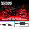 imageNilight 8PCS Motorcycle RGB Led Light Kit Waterproof MultiColor Atmosphere Lights Lamp with 4Key RF Wireless Remote for Harley Davidson Honda Kawasaki Suzuki 2 Years Warranty TL428Pcs RGB LED StripAPP