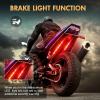 imageNilight 8PCS Motorcycle RGB Led Light Kit Waterproof MultiColor Atmosphere Lights Lamp with 4Key RF Wireless Remote for Harley Davidson Honda Kawasaki Suzuki 2 Years Warranty TL428Pcs RGB LED Pods Lights