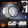 imageNilight 9 Inch Round Offroad Light 2 PCS 120W High Low Beam IP68 LED Driving Lights Pods Builtin EMC with 14AWG DT Connector Wiring Harness Kit for Truck ATV UTV SUV2Pcs 9Inch Lights Wiring harness