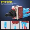 imageNilight 90014E Heavy Duty Rocker Toggle Switch 12V 20A Red Cover SPST ONOff 2Pin Car Truck Boat5 Pack2PCS Momentary onoffOn
