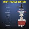 imageNilight 90014E Heavy Duty Rocker Toggle Switch 12V 20A Red Cover SPST ONOff 2Pin Car Truck Boat5 Pack2PCS Momentary onoffOn