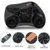 imageNilight ATV Cover Waterproof 420D Heavy Duty Ripstop Material 4 Wheeler Quad Cover All Season Weather UV Protection for Kawasaki Yamaha Polaris Suzuki HondaBlack XXLXXL  86L x 38W x 48H