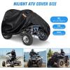 imageNilight ATV Cover Waterproof 420D Heavy Duty Ripstop Material 4 Wheeler Quad Cover All Season Weather UV Protection for Kawasaki Yamaha Polaris Suzuki HondaBlack XXLXL  82L x 47W x 45H