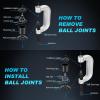 imageNilight Ball Joint Press kit with 4x4 Adapters Ball Joint Remove and Install Tools 10 PCS Ball Joint Service Kit for Most 2WD and 4WD Cars and Light TrucksBall Joint Press kit