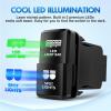 imageNilight Camping Lights Push Button Switch 12V ON Off Switches with Connector Wire Kit 154quot x 083quot Replacement for Toyota FJ Cruiser Fortuner Ta coma Highlander Tundra 4Runner Prado Land CruiserLED Light Bar  Spot Lights