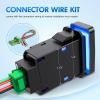 imageNilight Camping Lights Push Button Switch 12V ON Off Switches with Connector Wire Kit 154quot x 083quot Replacement for Toyota FJ Cruiser Fortuner Ta coma Highlander Tundra 4Runner Prado Land CruiserREVERSE LIGHTS