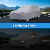 imageNilight Car Cover Waterproof All Weather for Automobiles Heavy Duty Outdoor Full Cover Rain Sun UV Protection with Zipper Cotton Extra Thick Car CoversUniversal Fit for SedanLength 178quot to 185quotA4 Fit Suv JeepLength Up To 181