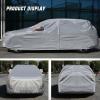 imageNilight Car Cover Waterproof All Weather for Automobiles Heavy Duty Outdoor Full Cover Rain Sun UV Protection with Zipper Cotton Extra Thick Car CoversUniversal Fit for SedanLength 178quot to 185quotA5 Fit Suv JeepLength 182 To 190