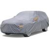 imageNilight Car Cover Waterproof All Weather for Automobiles Heavy Duty Outdoor Full Cover Rain Sun UV Protection with Zipper Cotton Extra Thick Car CoversUniversal Fit for SedanLength 178quot to 185quotA6 Fit Suv JeepLength 191 To 200