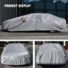 imageNilight Car Cover Waterproof All Weather for Automobiles Heavy Duty Outdoor Full Cover Rain Sun UV Protection with Zipper Cotton Extra Thick Car CoversUniversal Fit for SedanLength 178quot to 185quotA3 Fit SedanLength 194 To 208