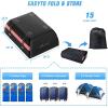 imageNilight Car Roof Bag 15 Cubic Feet Waterproof Rooftop Cargo CarrierSuitable for All Vehicle withWithout Rack  Waterproof ZipReflective StripAntiTear 840D PVC with AntiSlip Mat15 Cubic Feet