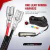 imageNilight Copper LED Light Bar Wiring Harness Kit  1 Lead 12AWG Heavy Duty 12V On Off Switch Power Relay Blade Fuse for Off Road LED Work Light2 Years Warranty14AWG1 LeadNylon Wire Loom