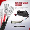 imageNilight Copper LED Light Bar Wiring Harness Kit  1 Lead 12AWG Heavy Duty 12V On Off Switch Power Relay Blade Fuse for Off Road LED Work Light2 Years Warranty12AWG1 LeadNylon Wire Loom