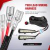 imageNilight Copper LED Light Bar Wiring Harness Kit  1 Lead 12AWG Heavy Duty 12V On Off Switch Power Relay Blade Fuse for Off Road LED Work Light2 Years Warranty12AWG2 LeadNylon Wire Loom