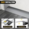 imageNilight Door Threshold Ramp 2quot Rise Portable Aluminum Wheelchair Door Entry Ramps for Doorways Stairs Home Steps1 Rise