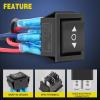 imageNilight Down Up Polarity Reverse Switch DPDT 20A 7PIN Momentary Rocker ONOffON 12V 24V Toggle Jumper Wires for Control Motor Hoist Crane Linear ActuatorPolarity Reverse Switch