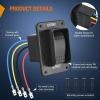 imageNilight Down Up Polarity Reverse Switch DPDT 20A 7PIN Momentary Rocker ONOffON 12V 24V Toggle Jumper Wires for Control Motor Hoist Crane Linear ActuatorMomentary EXT RET