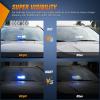 imageNilight Emergency Strobe Lights Windshield Hazard Warning Safety Flash with Suction Cups Super Bright LED Light for Police Enforcement Firefighters Vehicle TruckBlue and White