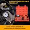 imageNilight Engine Compression Tester Kit 11 PCS with Spark Plug Tester Automotive Cylinder Pressure Gauge Tool Set for Gasoline Engines8pcs