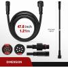 imageNilight Extension Cable Cord for 6 Gang Switch Controller 8PIN Wire Harness 12m 47quot Fuse Panel