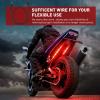 imageNilight Extension Cable for Motorcycle LED Strip Lights 4PCS 2 Feet Extension Cords 3PCS 2 Way Y Splitter 4PIN Extension Cord for Underglow Neon Accent Light Strips Rock Lights