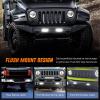 imageNilight Flush Mount LED Light Pods 2 PCS 42 W Amber Upgraded Spot Flood Combo Driving Fog Lights Off Road Lights Bumper LED Work Light for Truck SUV ATV UTV Pickup Van Boat Tractor2Pcs 26LEDs LED Pods