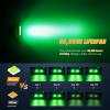 imageNilight Flush Mount LED Light Pods 2 PCS 42 W Amber Upgraded Spot Flood Combo Driving Fog Lights Off Road Lights Bumper LED Work Light for Truck SUV ATV UTV Pickup Van Boat TractorGreen Light