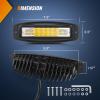 imageNilight Flush Mount LED Light Pods 2 PCS 42 W Amber Upgraded Spot Flood Combo Driving Fog Lights Off Road Lights Bumper LED Work Light for Truck SUV ATV UTV Pickup Van Boat Tractor2Pcs 20LEDs LED Pods