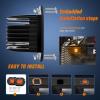 imageNilight Flush Mount LED Light Pods 2 PCS 42 W Amber Upgraded Spot Flood Combo Driving Fog Lights Off Road Lights Bumper LED Work Light for Truck SUV ATV UTV Pickup Van Boat TractorAmber Light